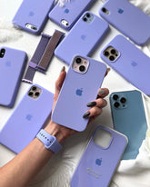 Light Purple iPhone Silicone Cover – Soft Touch, Anti-Slip & Stylish Protection for iPhone 15
