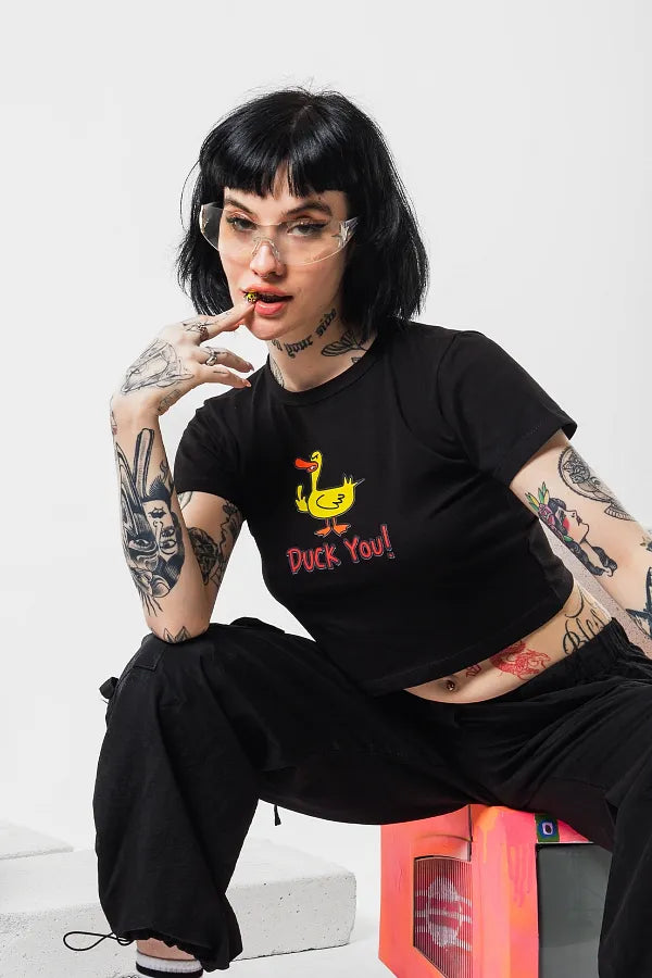 Duck You Graphic Baby Tee