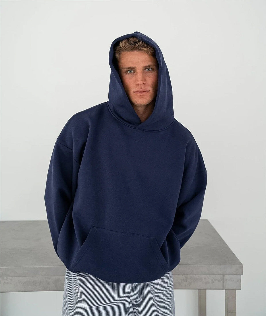 Men’s Oversized Navy Blue Hoodie