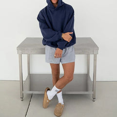 Men’s Oversized Navy Blue Hoodie