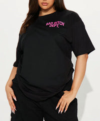 Bad Bitch Club™ Oversized T-Shirt – Black