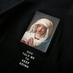 Virgin Mary Oversized T-Shirt – Unisex Graphic Streetwear Tee
