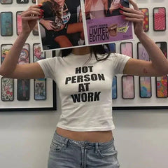 Hot Person at Work Baby Tee