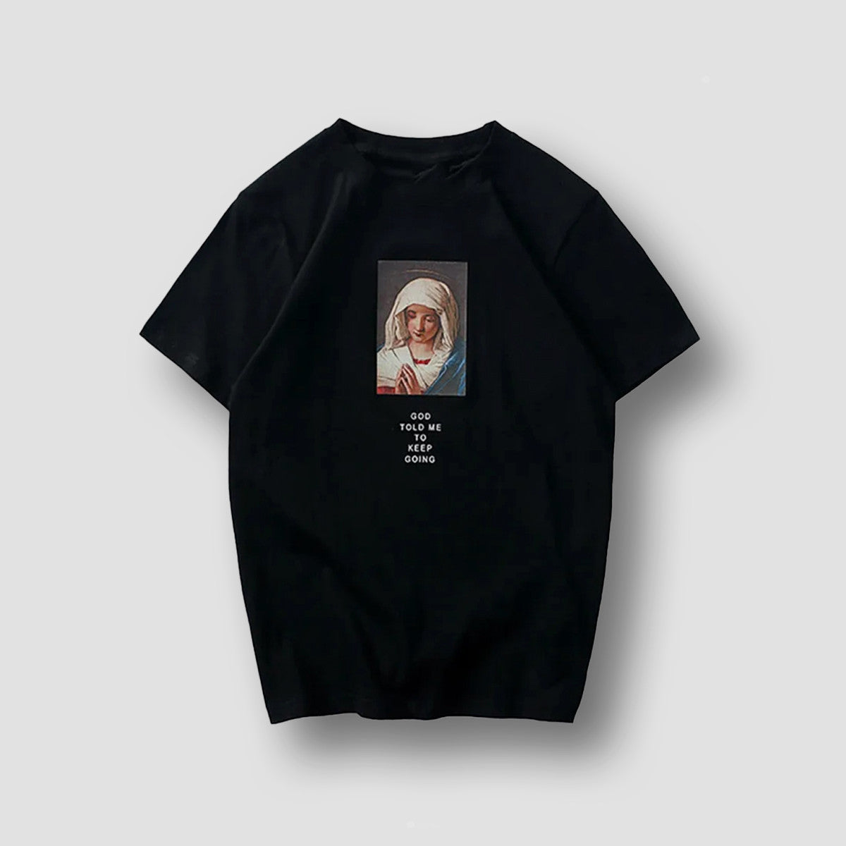 Virgin Mary Oversized T-Shirt – Unisex Graphic Streetwear Tee