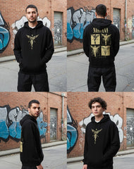 Black Oversized Hoodie for Men & Women | Drop Shoulder 400 GSM Cotton Streetwear Sweatshirt