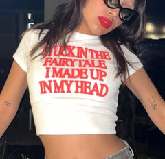 Bold Graphic Baby Tee for Women