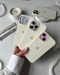 Antique White iPhone Silicone Cover – Soft Touch, Anti-Slip & Stylish Protection for iPhone 16