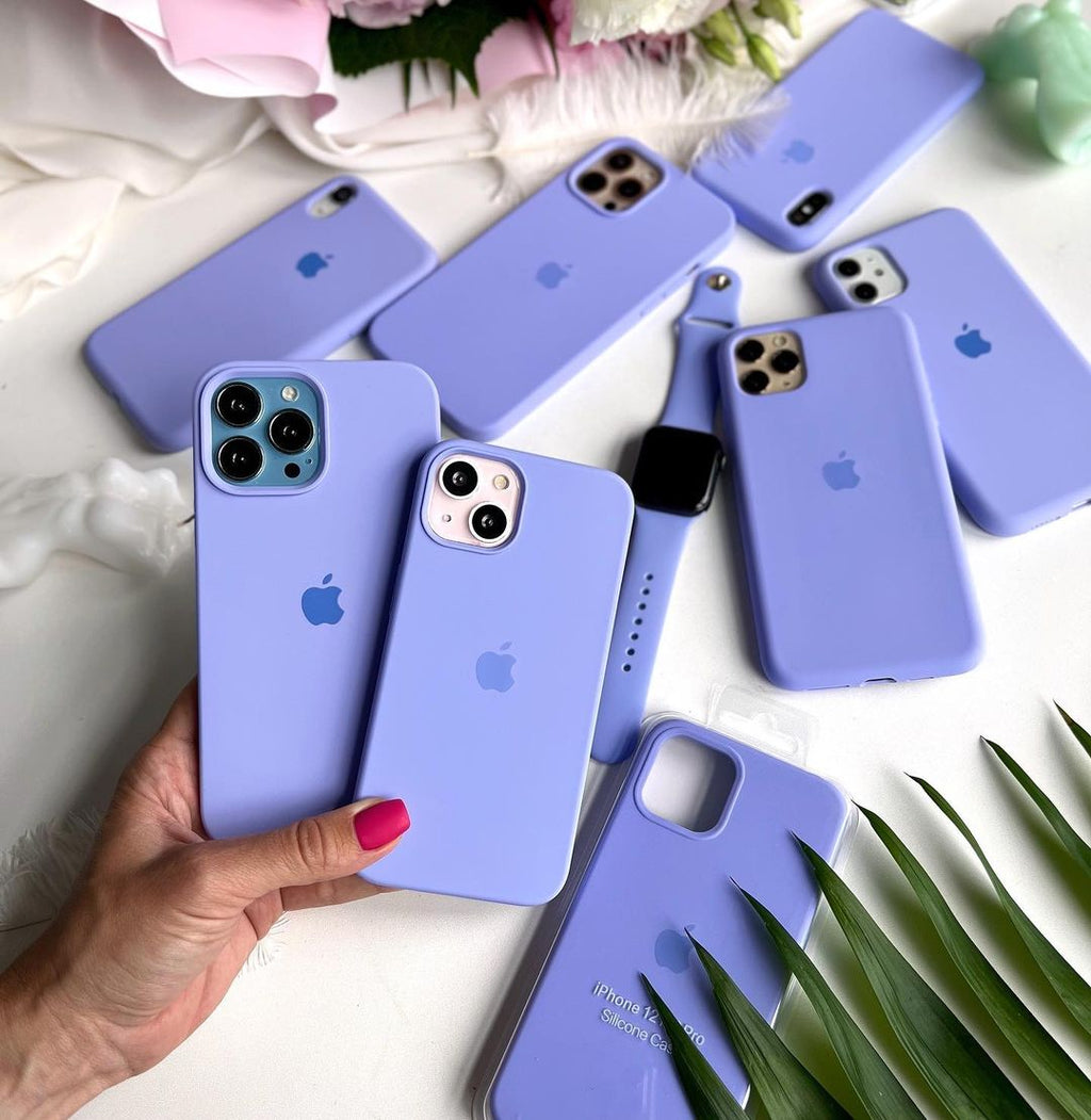 Light Purple iPhone Silicone Cover – Soft Touch, Anti-Slip & Stylish Protection for iPhone 15 Pro