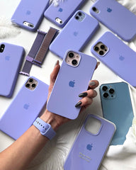 Light Purple iPhone Silicone Cover – Soft Touch, Anti-Slip & Stylish Protection for iPhone 15