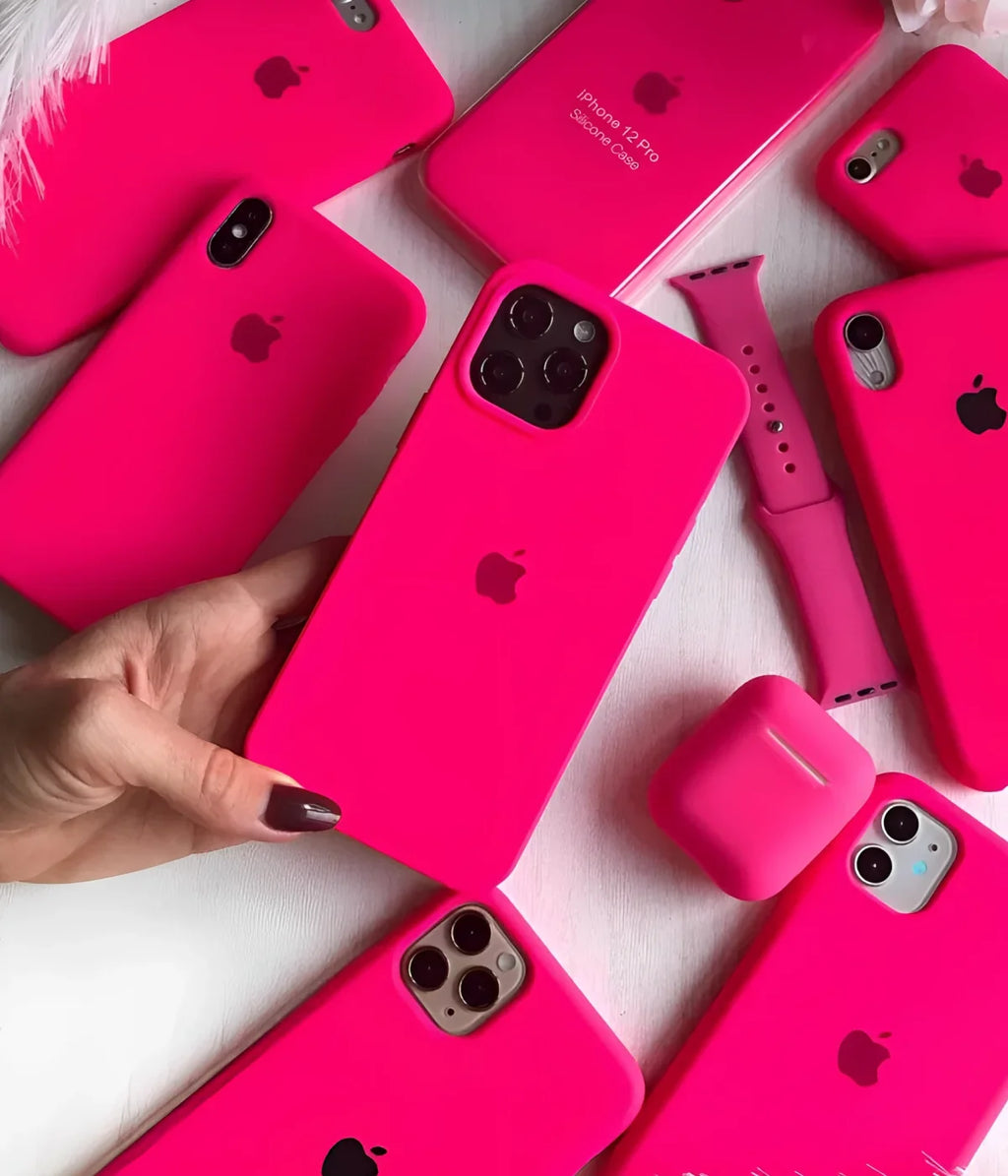 Pink iPhone Silicone Cover – Soft Touch, Anti-Slip & Stylish Protection for iPhone 15 Pro