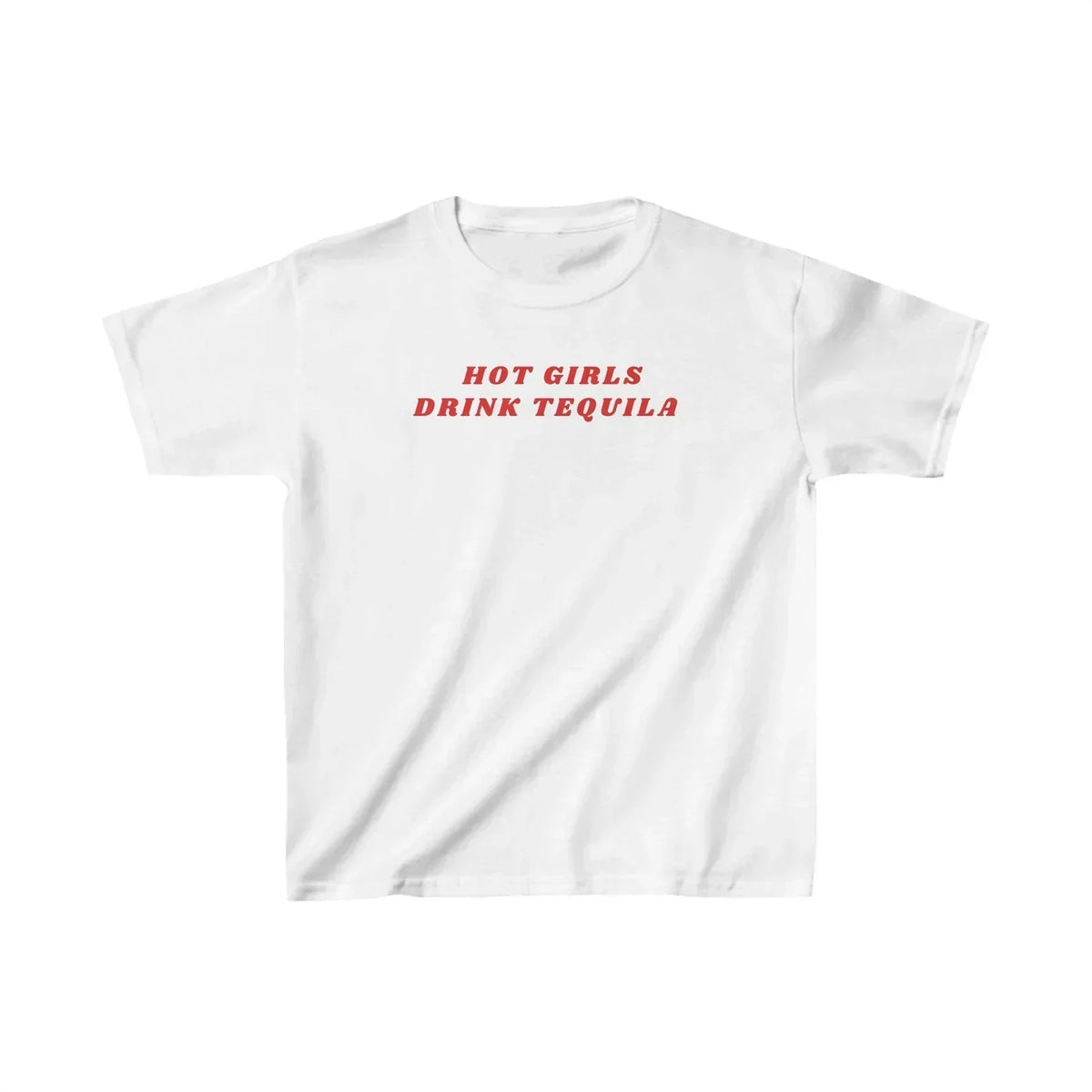 Hot Girls Drink Tequila Baby Tee – Women’s Crop Top