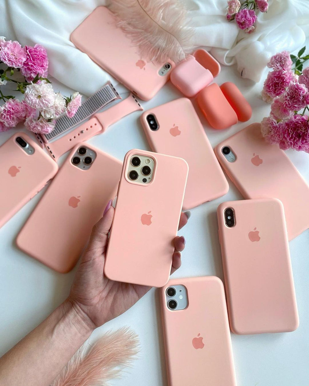 Soft Silicone iPhone Case (Grapefruit) – Sleek, Lightweight & Durable for iPhone 15