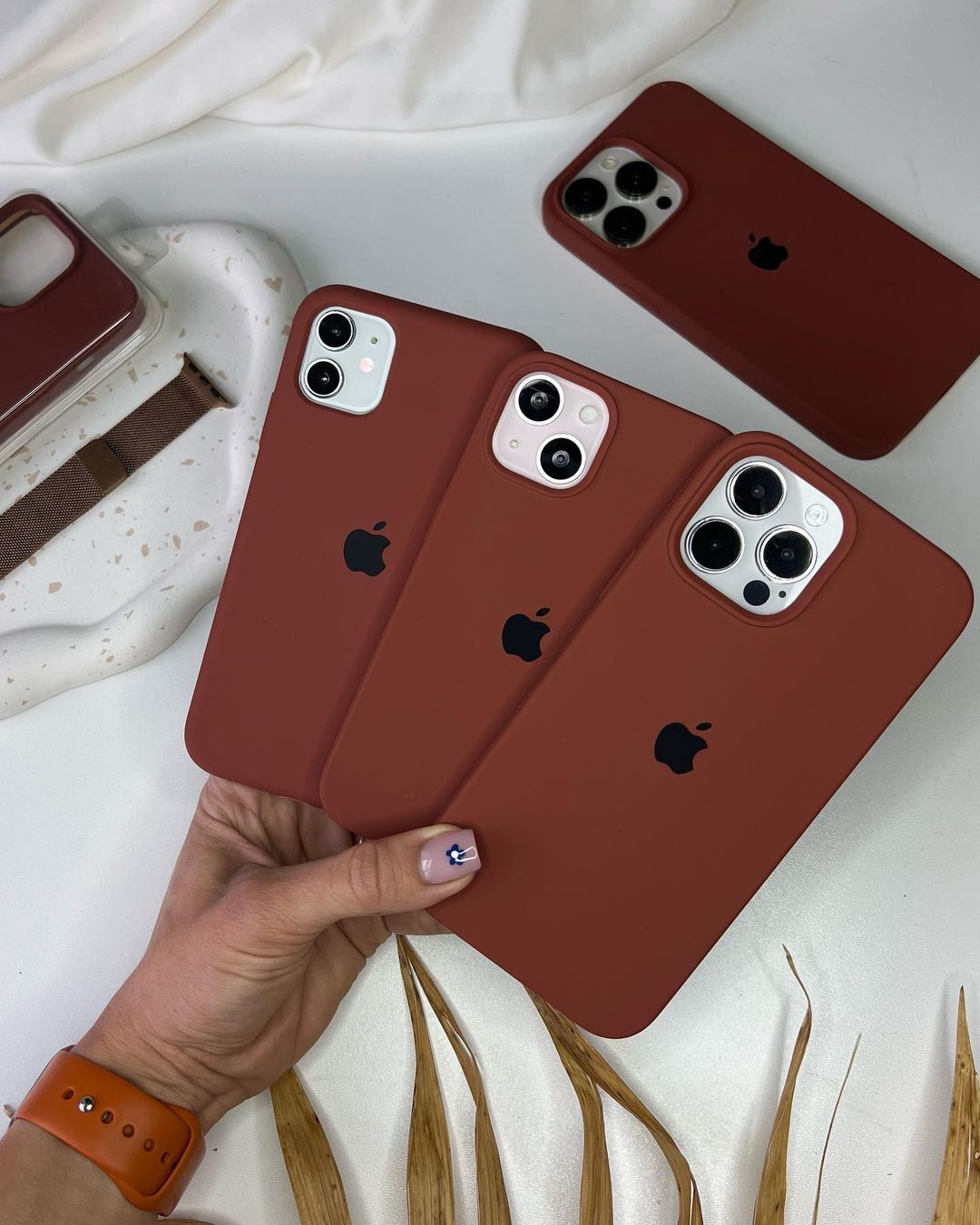 Brown iPhone Silicone Cover – Soft Touch, Anti-Slip & Stylish Protection for iPhone 12