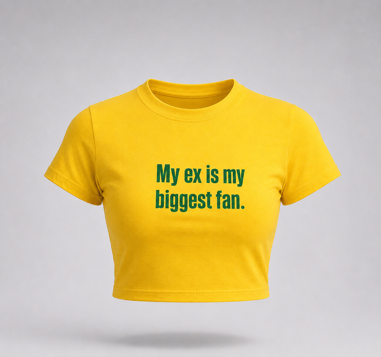 My Ex Is My Biggest Fan Baby Tee – Viral Y2K Graphic Crop Top for Women