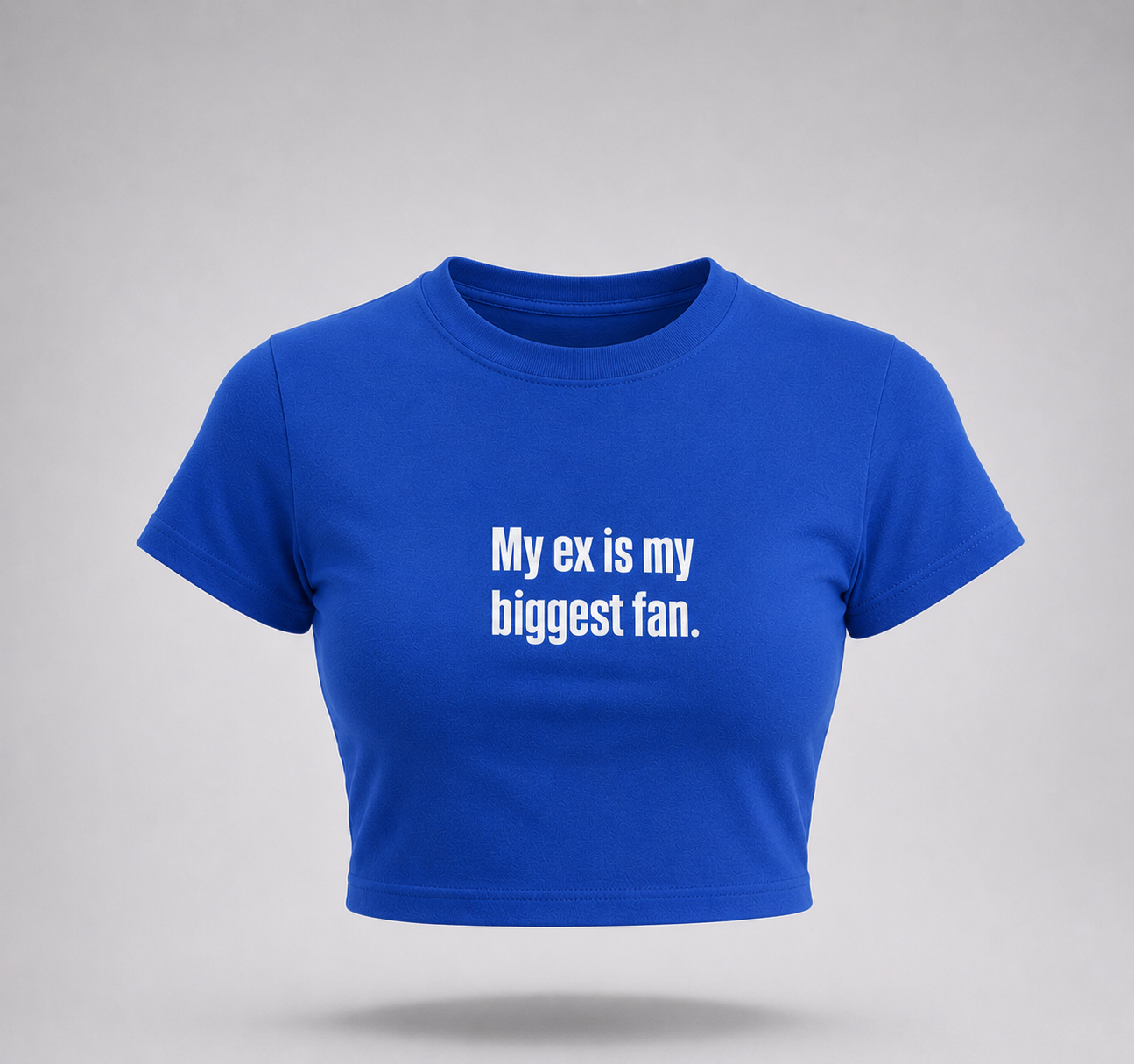 My Ex Is My Biggest Fan Baby Tee – Viral Y2K Graphic Crop Top for Women