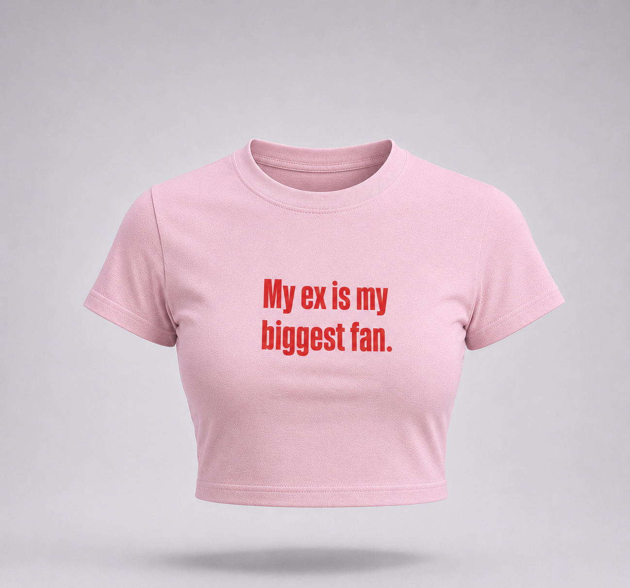 My Ex Is My Biggest Fan Baby Tee – Viral Y2K Graphic Crop Top for Women