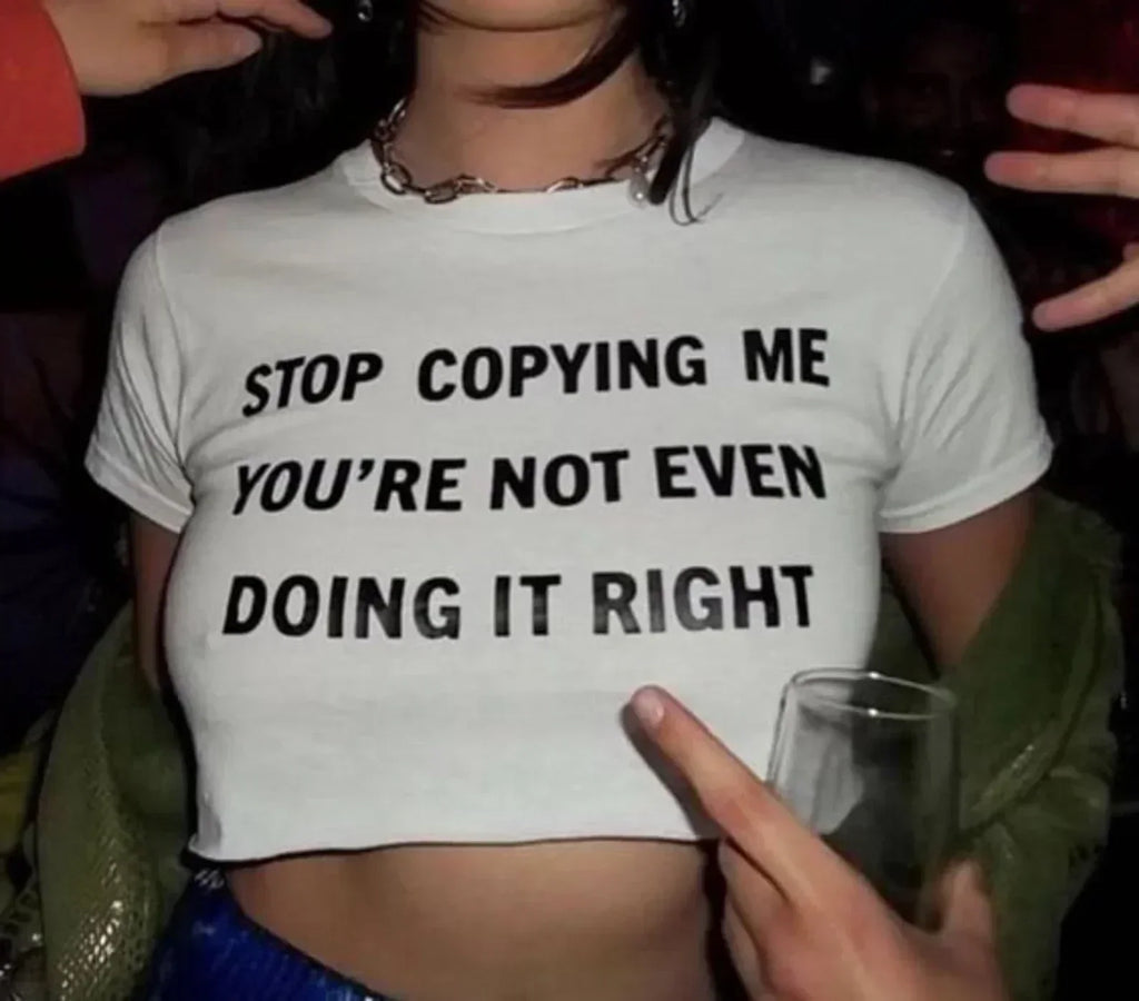 Stop Copying Me Baby Tee