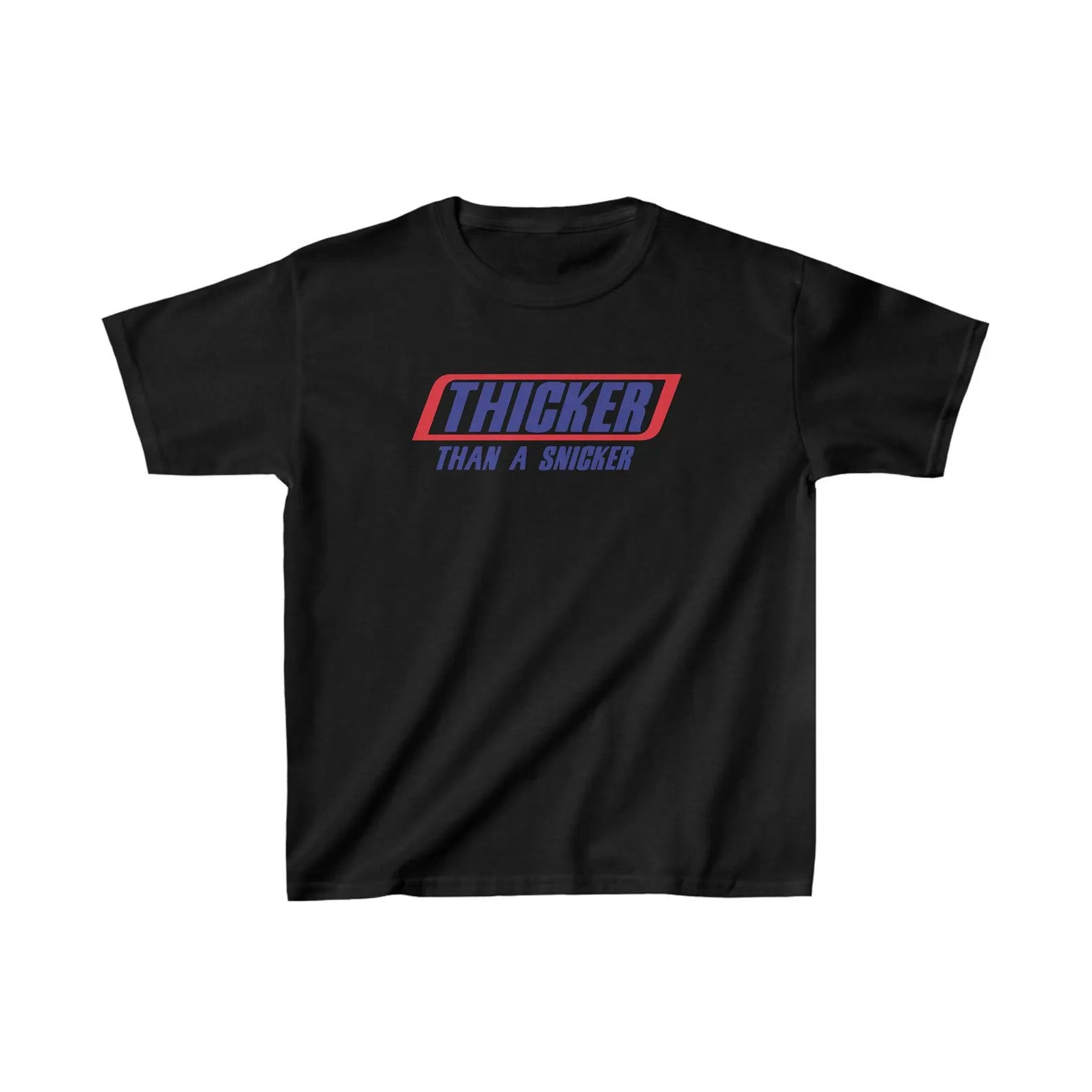 Thicker Than A Snicker Baby Tee | Crop Top