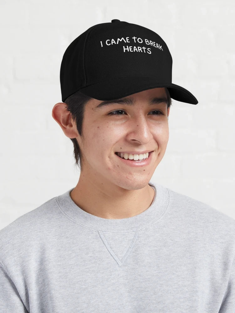 I Came to Break Hearts Black Baseball Cap