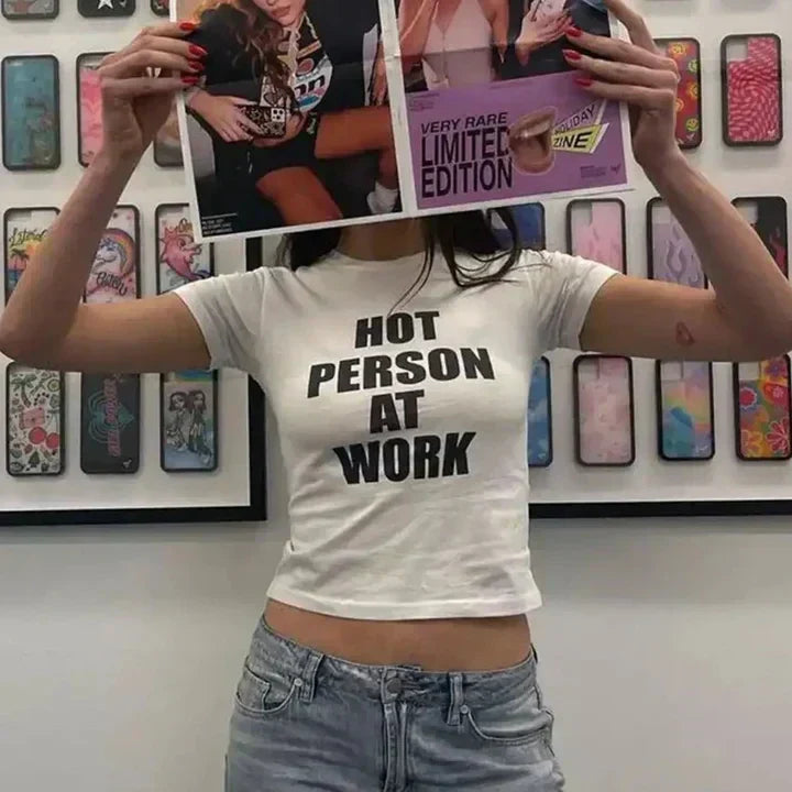 Hot Person at Work Baby Tee