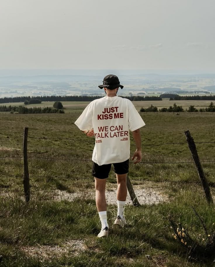 Just Kiss Me We Can Talk Later Oversized T-Shirt