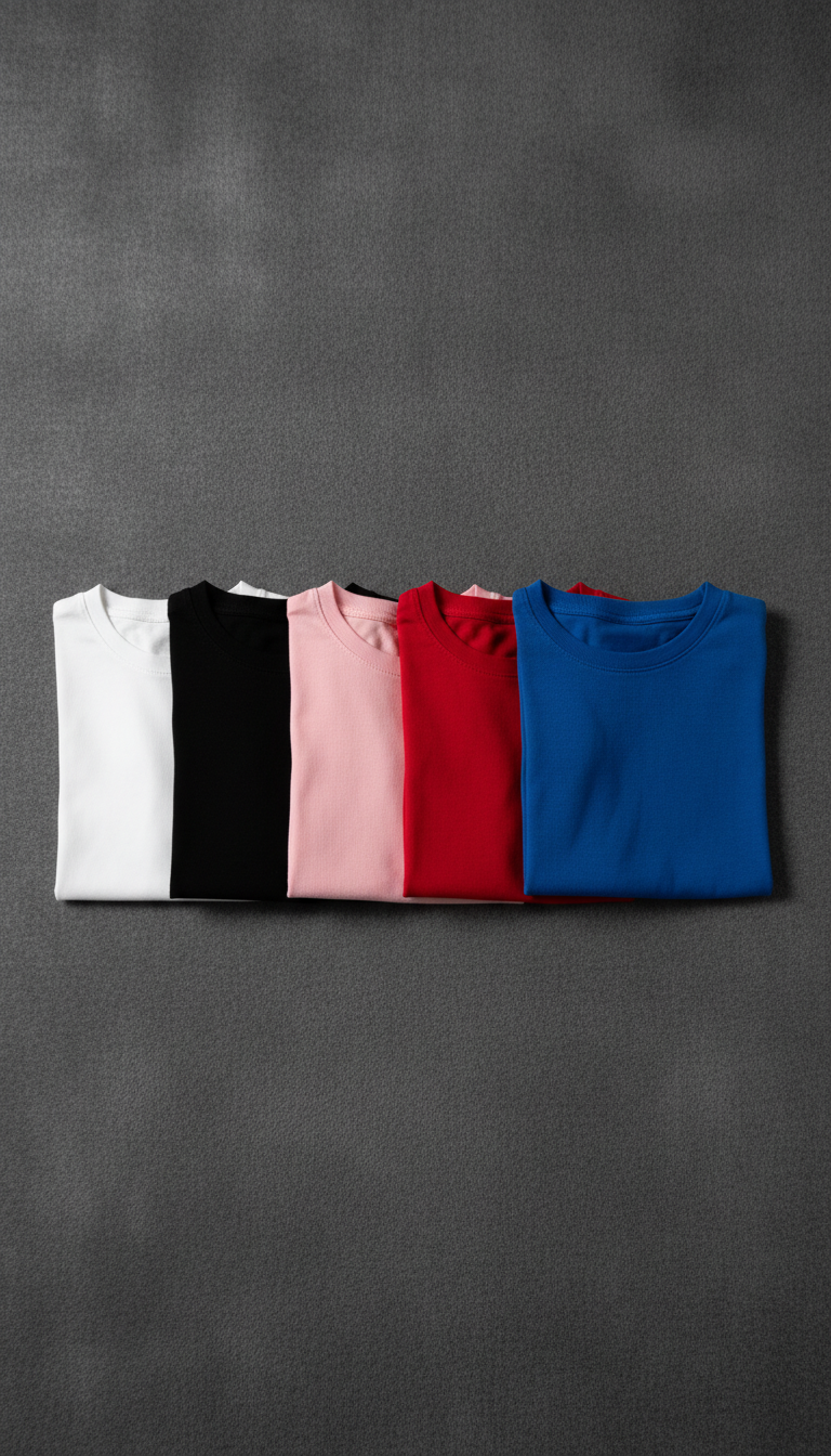 The Signature Five Baby Tee Combo – 220 GSM Premium Cotton Stretch