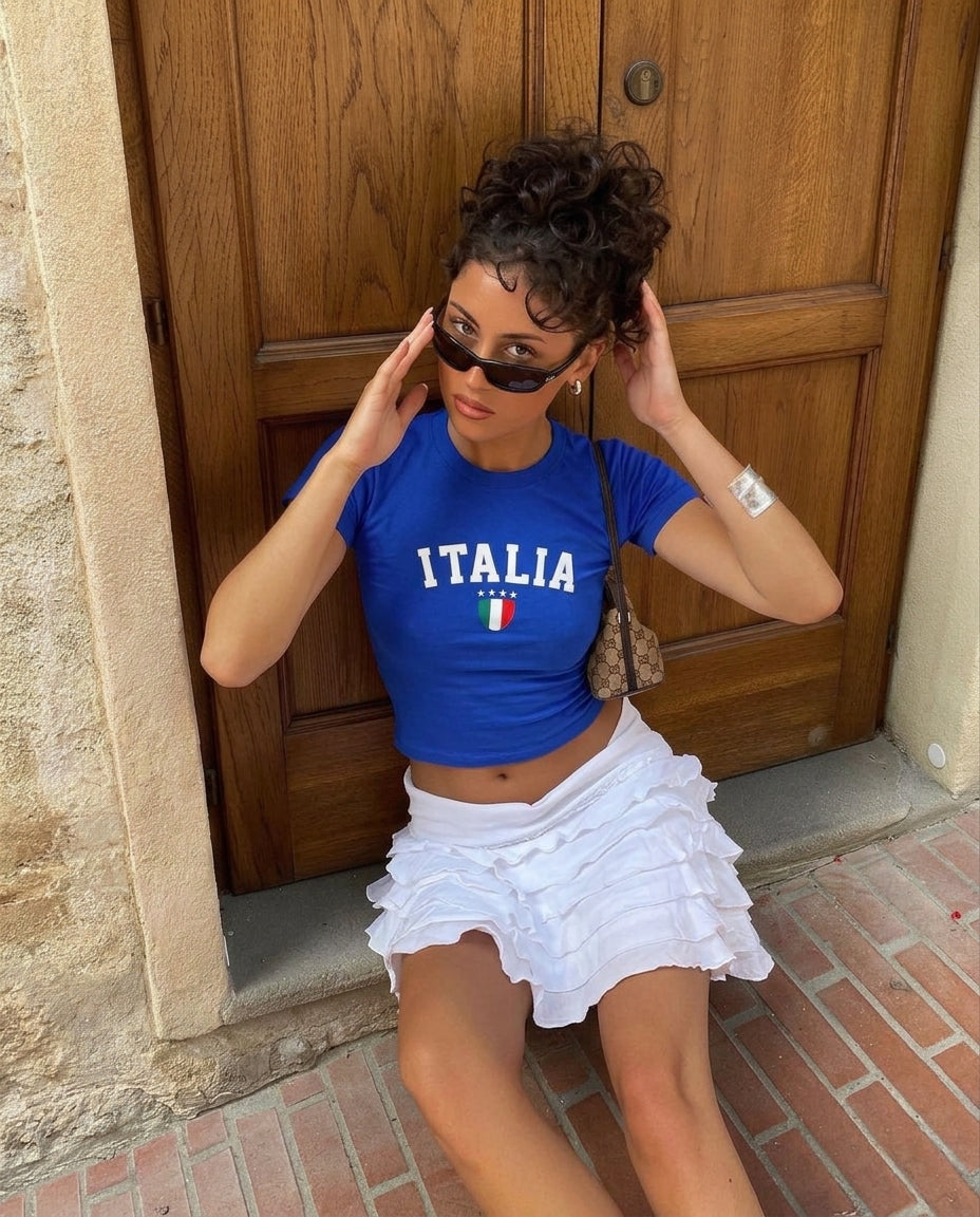 Italia Graphic Baby Tee
