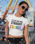 “Let’s Get One Thing Straight – I’m Not” Graphic Baby Tee