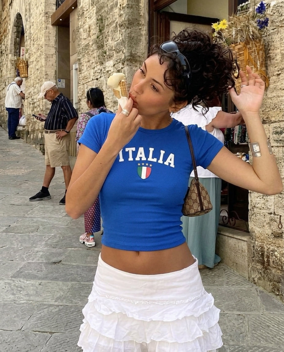 Italia Graphic Baby Tee