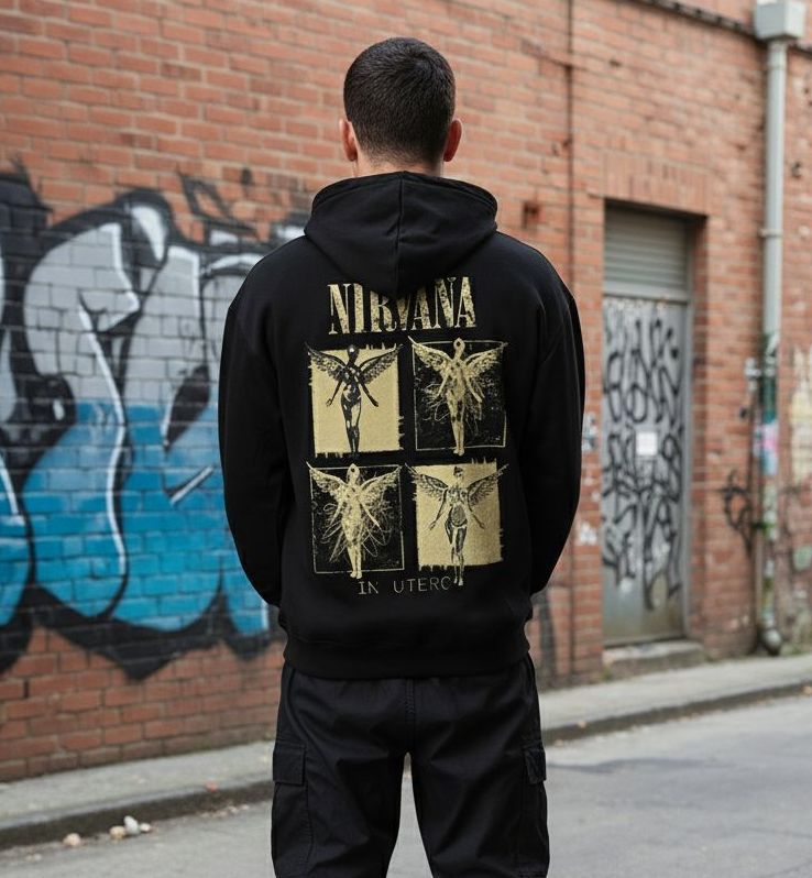 Black Oversized Hoodie for Men & Women | Drop Shoulder 400 GSM Cotton Streetwear Sweatshirt